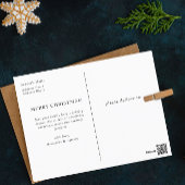 エレガントモダンArch Botanical Christmas Photo Invi シーズンポストカード