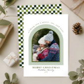 エレガントモダンArch Photo Christmas シーズンカード