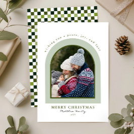 エレガントモダンArch Photo Christmas シーズンカード