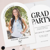 エレガントモダンArch Photo Gradation Party 招待状