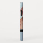 エレガントモダンBeagle wモノグラム名 Case-Mate iPhoneケース (裏面/右)