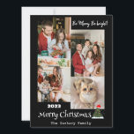 エレガントモダンChristmas Family Photo Collage シーズンカード<br><div class="desc">エレガントモダンChristmas Family Photo Collage</div>