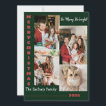 エレガントモダンChristmas Family Photo Collage シーズンカード<br><div class="desc">エレガントモダンChristmas Family Photo Collage</div>