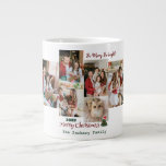 エレガントモダンChristmas Family Photo Collage ジャンボコーヒーマグカップ<br><div class="desc">エレガントモダンChristmas Family Photo Collage</div>