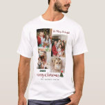 エレガントモダンChristmas Family Photo Collage Tシャツ<br><div class="desc">エレガントモダンChristmas Family Photo Collage</div>