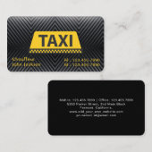 エレガントモダンClassiy Uberタクシー黒 名刺 (正面/裏面)