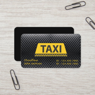 エレガントモダンClassiy Uberタクシー黒 名刺