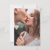 エレガントモダンClassy Luxury QRコード結婚s 出欠カード (裏面)