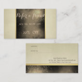 エレガントモダンCream Referral Card 紹介カード (正面/裏面)