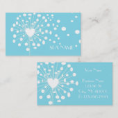 エレガントモダンDandelionマッサージセラピー 名刺 (正面/裏面)