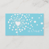 エレガントモダンDandelionマッサージセラピー 名刺 (正面)