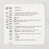 エレガントモダンDandelion Smoke Black結婚's メニュー (正面)