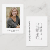 エレガントモダンDoula写真 名刺 (正面/裏面)