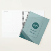 エレガントモダンGeometric Script 2022 パーソナライズされた プランナー手帳 (ディスプレー)