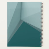 エレガントモダンGeometric Script 2022 パーソナライズされた プランナー手帳 (裏面)