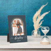 エレガントモダンGift for Bestie BFF Photo Keepsake フォトプラーク (側面)