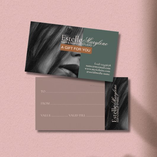 エレガントモダンGreen Brown Photo Hair Studio