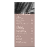 エレガントモダンGreen Brown Photo Hair Studio ラックカード (裏面)