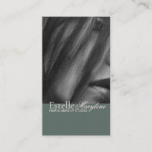 エレガントモダンGreen Brown Photo Hair Studio 名刺 (正面)