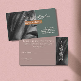 エレガントモダンGreen Brown Photo Hair Studio 紹介カード