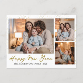 エレガントモダンHappy New Year 3数々の写真 シーズンポストカード