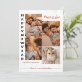 エレガントモダンHappy New Year 4数々の写真 シーズンカード (スタンド正面)