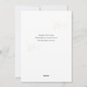 エレガントモダンHappy New Year 4数々の写真 シーズンカード (裏面)