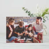 エレガントモダンHoliday Photo サンキューカード (スタンド正面)