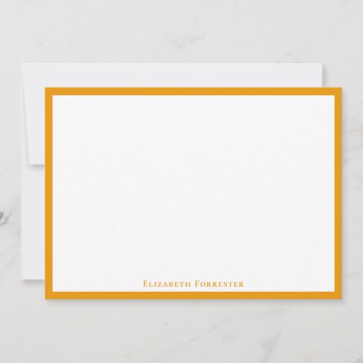 エレガントモダンHoney 縁ど Flat Note Card ノートカード (正面)