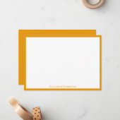 エレガントモダンHoney 縁ど Flat Note Card ノートカード (正面/裏面インサイチュ)