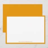 エレガントモダンHoney 縁ど Flat Note Card ノートカード (正面/裏面)