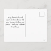 エレガントモダンJoy Christmas Family Photo Collage シーズンポストカード (裏面)