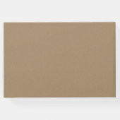 エレガントモダンKraft結婚の ゲストブック (裏面)