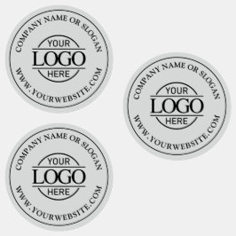 エレガントモダンLight Gray Businessのロゴ企業の ラベル