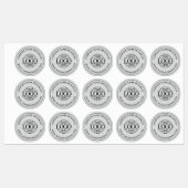 エレガントモダンLight Gray Businessのロゴ企業の ラベル (シート)