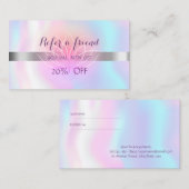 エレガントモダンLotus,ホログラフィック参照カード 紹介カード (正面/裏面)