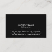 エレガントモダンLuxuryシンプル Box Nameロゴ 名刺 (裏面)