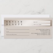 エレガントモダンLuxury Champagneギフトバウチャー (裏面)