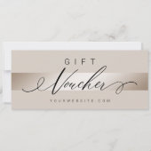 エレガントモダンLuxury Champagneギフトバウチャー (正面)