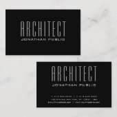 エレガントモダンLuxury Plain Architectアーキテクチャ 名刺 (正面/裏面)