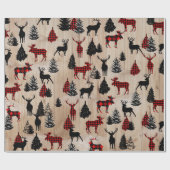 エレガントモダンMOASE PLAIDパターン ラッピングペーパー (フラット)