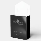 エレガントモダンMoodyブラックバラ結婚フローラ フェイバーボックス (オープン)