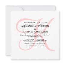 エレガントモダンPink's 結婚のモノグラム