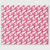 エレガントモダンRuby Redの結婚記念日 ラッピングペーパー (フラット)