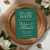 エレガントモダンSage Green Wedding日付を保存 セーブザデート