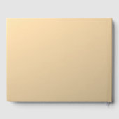 エレガントモダンScript MonogramまたはWord | ゴールデン ゲストブック (裏面)