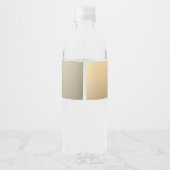 エレガントモダンScript MonogramまたはWord | ゴールデン ペットボトルラベル (裏面)