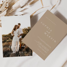 エレガントモダンScript Photoクラシック 結婚PhotoのInvita