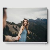 エレガントモダンSmoky Blue Navyの結婚ゲストブック ゲストブック (裏面)