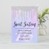 エレガントモダンsweet sixteen 招待状 (スタンド正面)